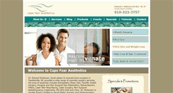 Desktop Screenshot of capefearaesthetics.com